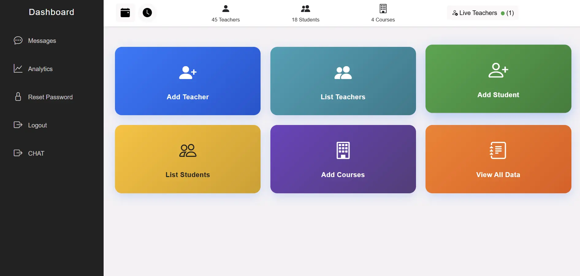 Exam Management Dashboard