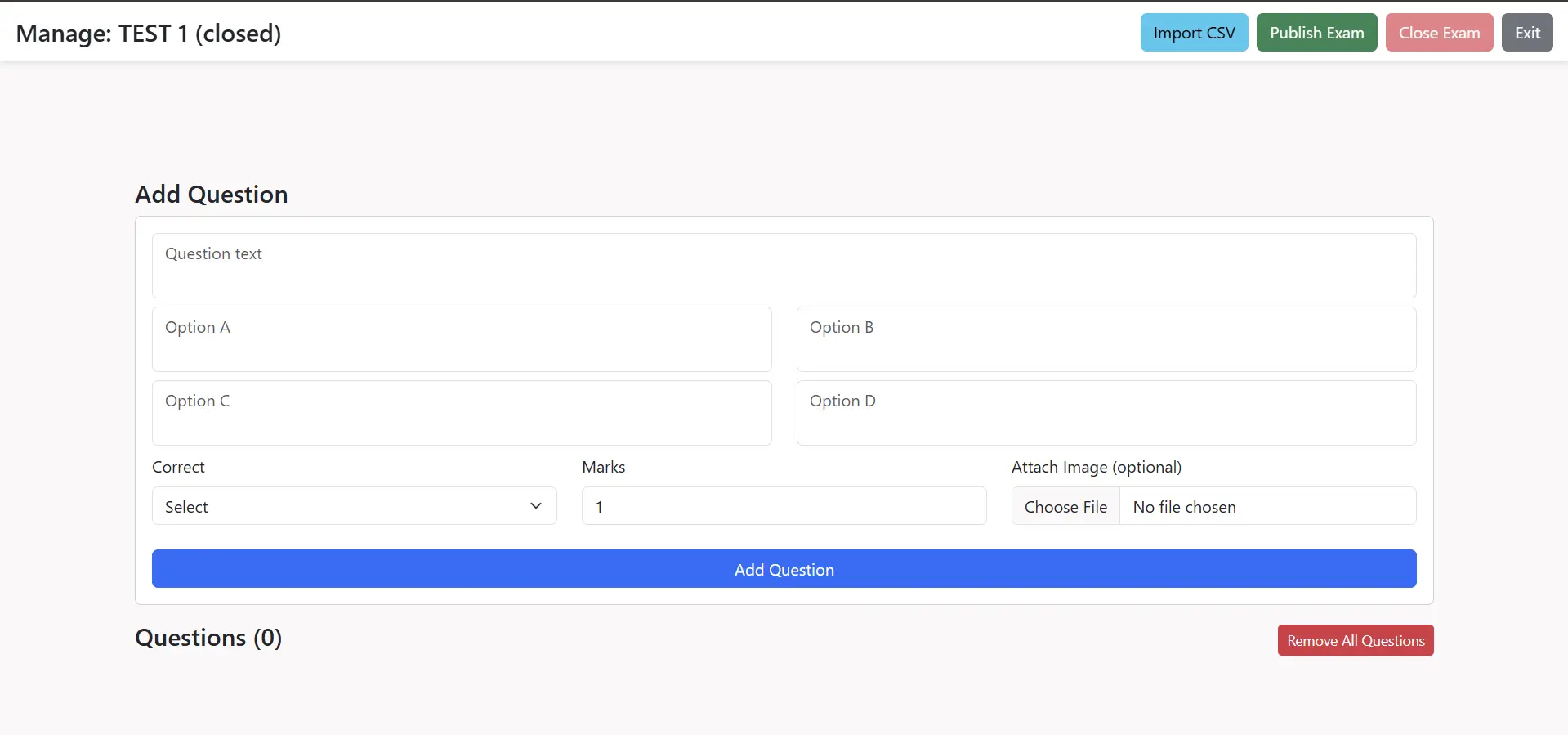 Exam Portal